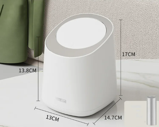 Desktop Press-Type Trash Can