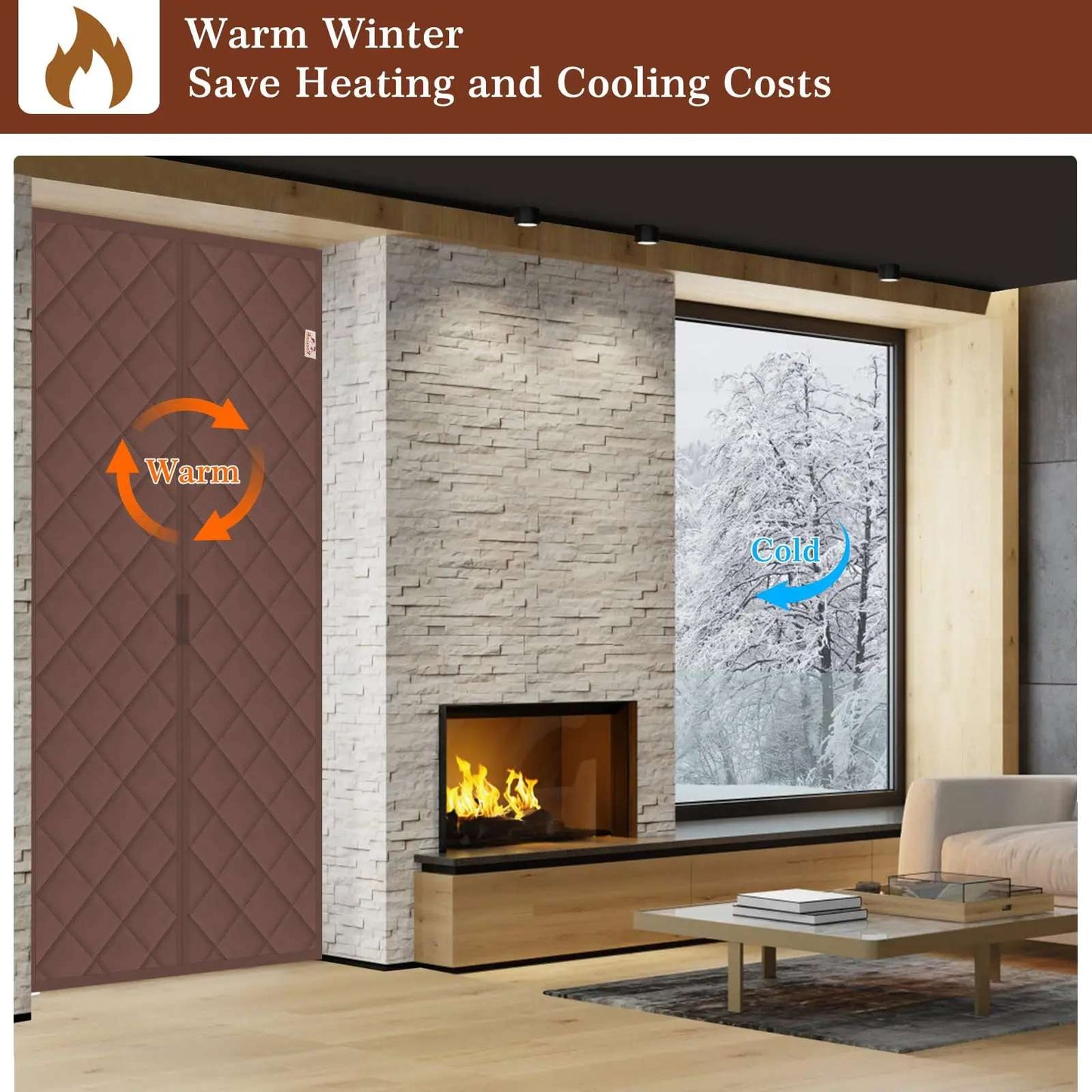 Energy-Saving Magnetic Door Drapery