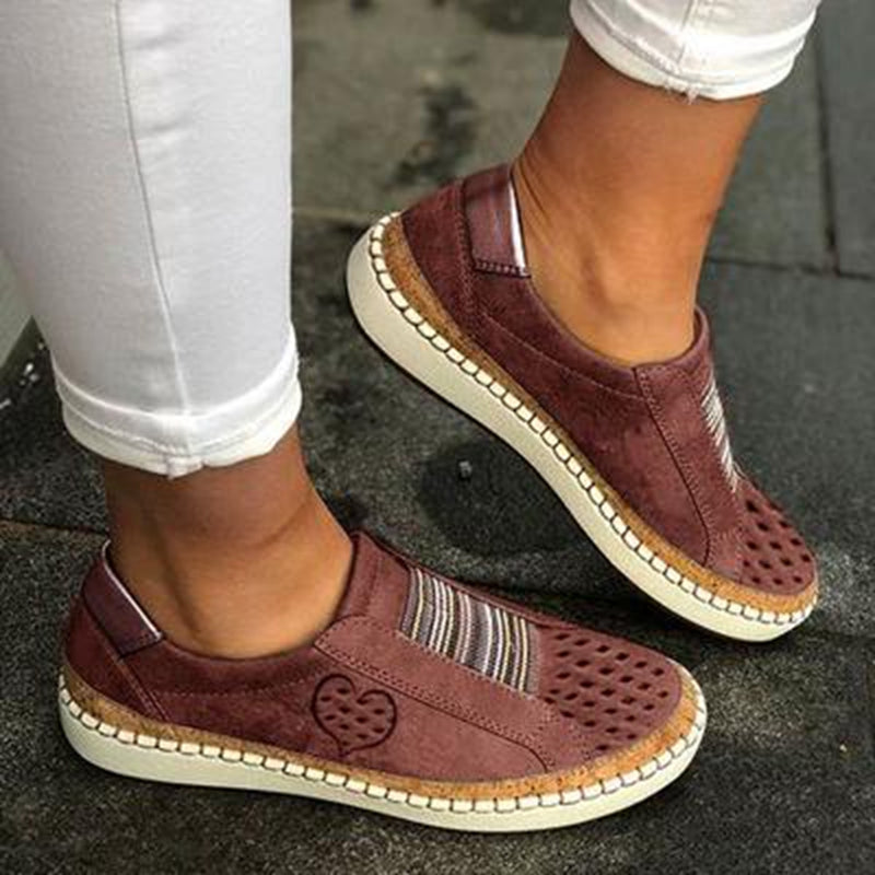Chic Heart Casual Flats for Women
