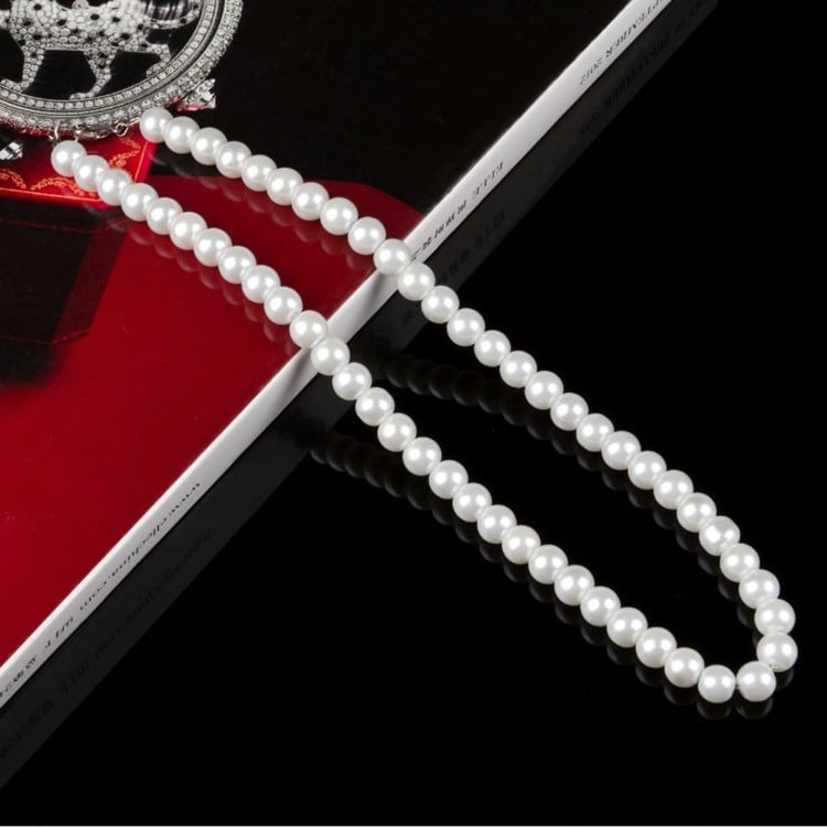 Sophisticated Pearl Charm Necklace