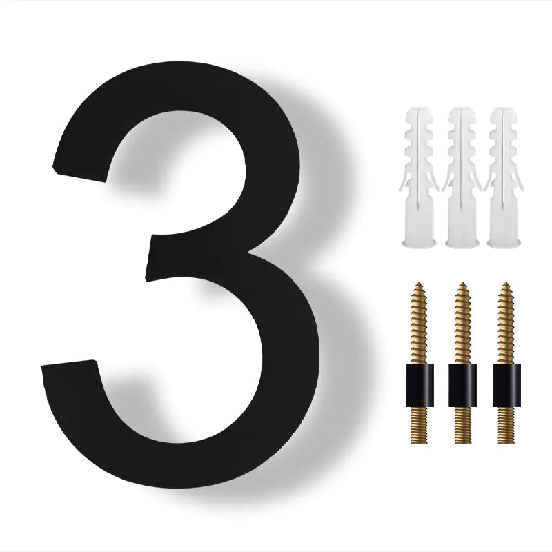 Acrylic Floating House Number