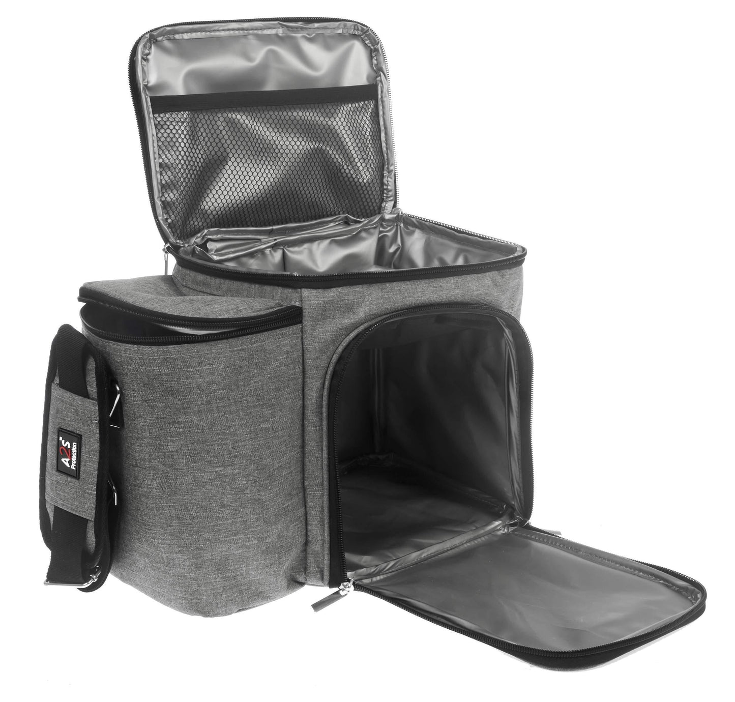 Large Insulated Meal Organizer for Adults - Gray