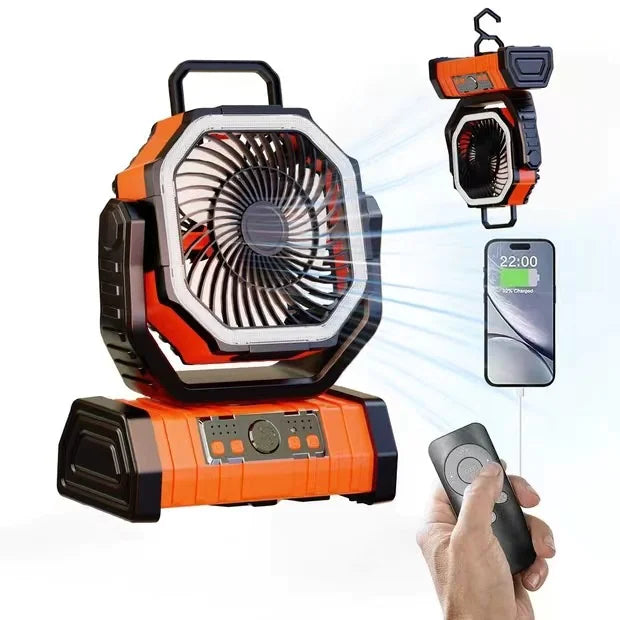 3-in-1 Outdoor Camping Power Fan