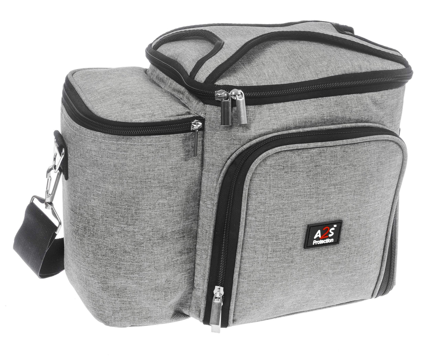 Large Insulated Meal Organizer for Adults - Gray