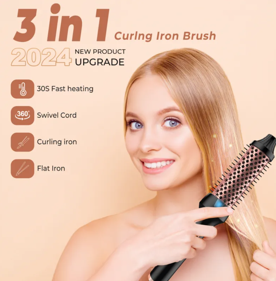 Hair Straightening & Curling Comb