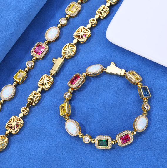 Urban Gold Zircon Charm Necklace
