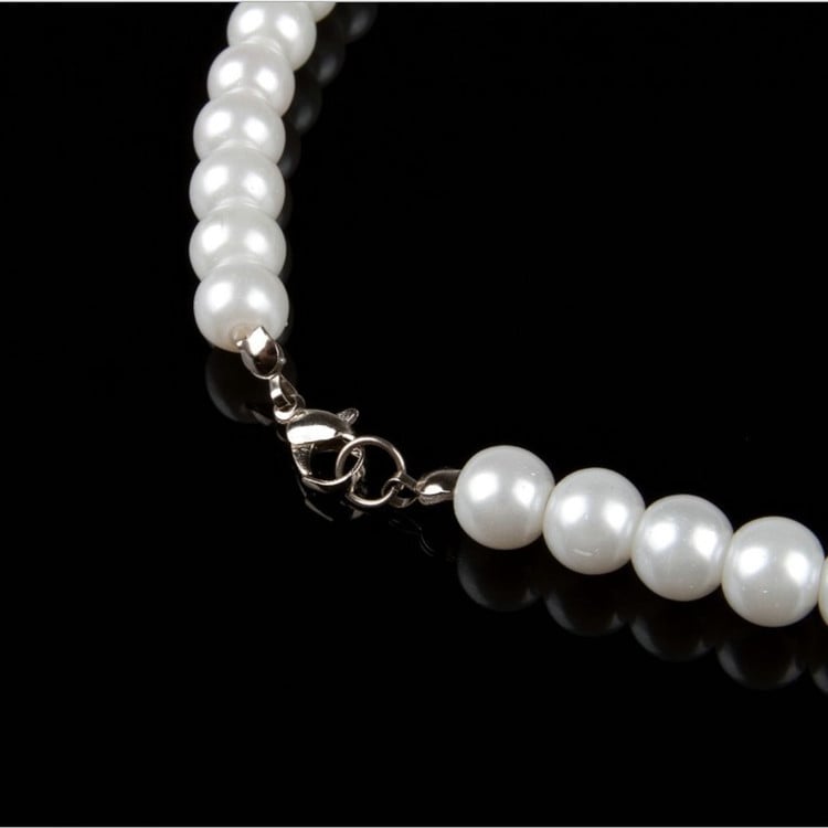 Sophisticated Pearl Charm Necklace