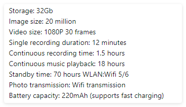 Smart AI Video Eyewear