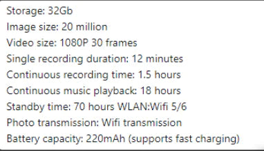 Smart AI Video Eyewear