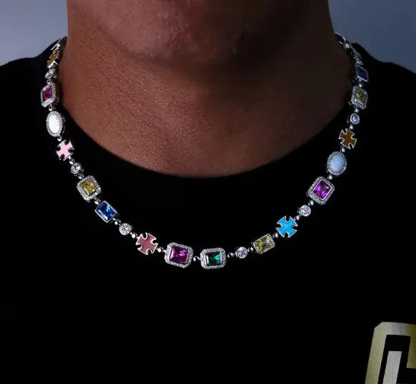 Urban Gold Zircon Charm Necklace